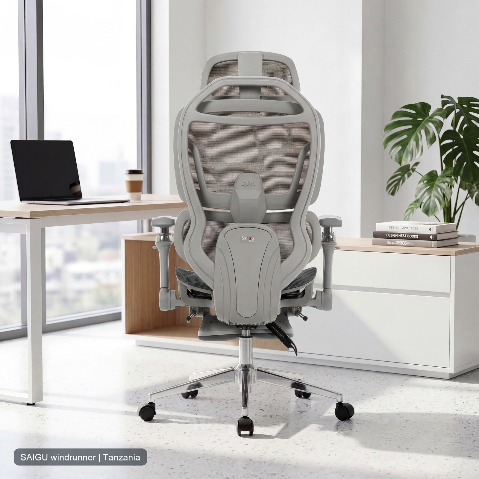 Office Furniture Distributor - Windrunner ergonomische bureaustoel met aangepast logo,