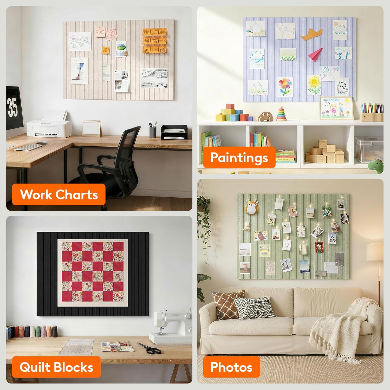 SW 6 STUKS Vilt Wandtegels, Ku - Bulletin Board Cork recensie en prijs