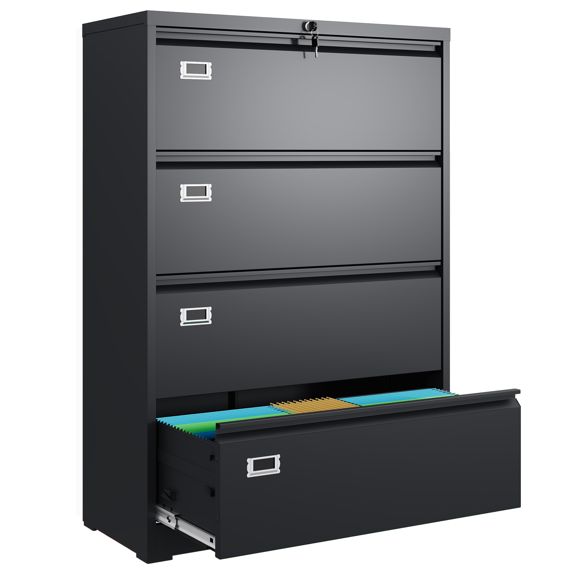 Archiefkast met 4 lades en slo - Office Furniture Dimensions recensie en prijs