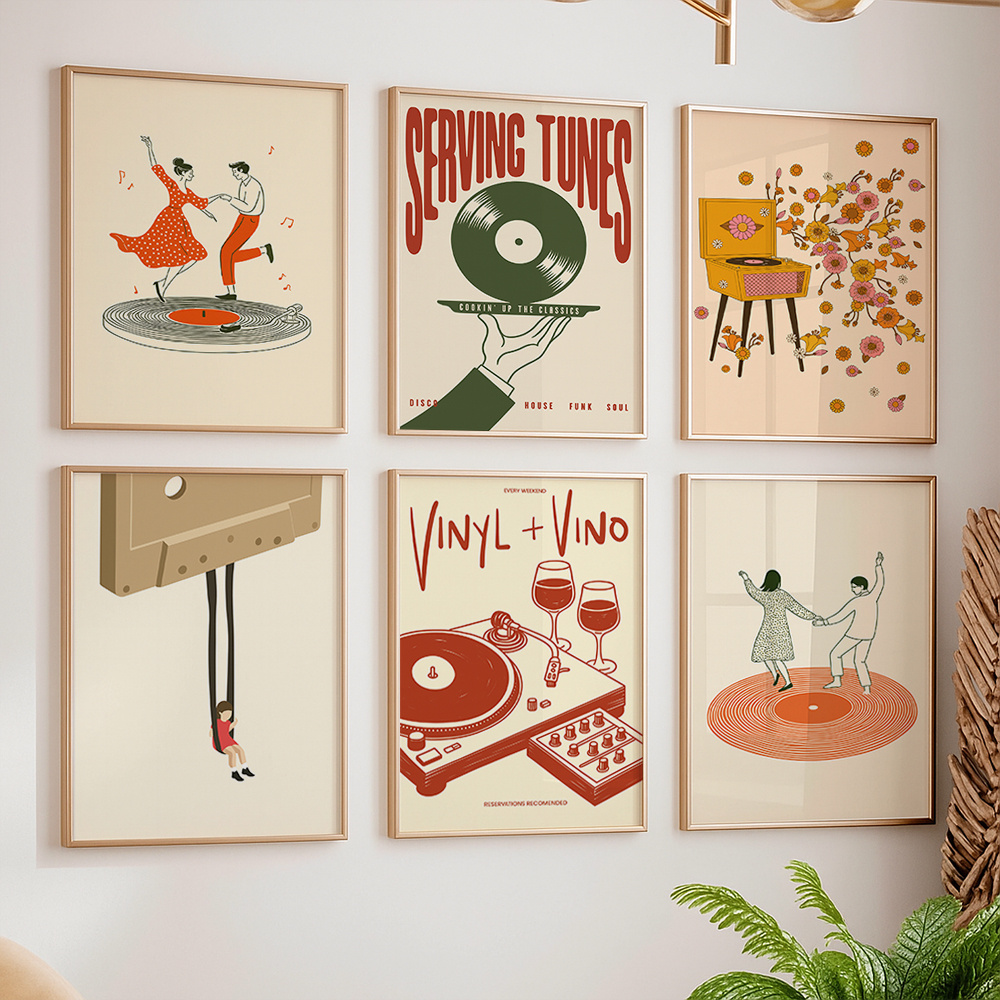 1pc Vintage Muziek Canvas Post - Office Furniture For Home recensie en prijs
