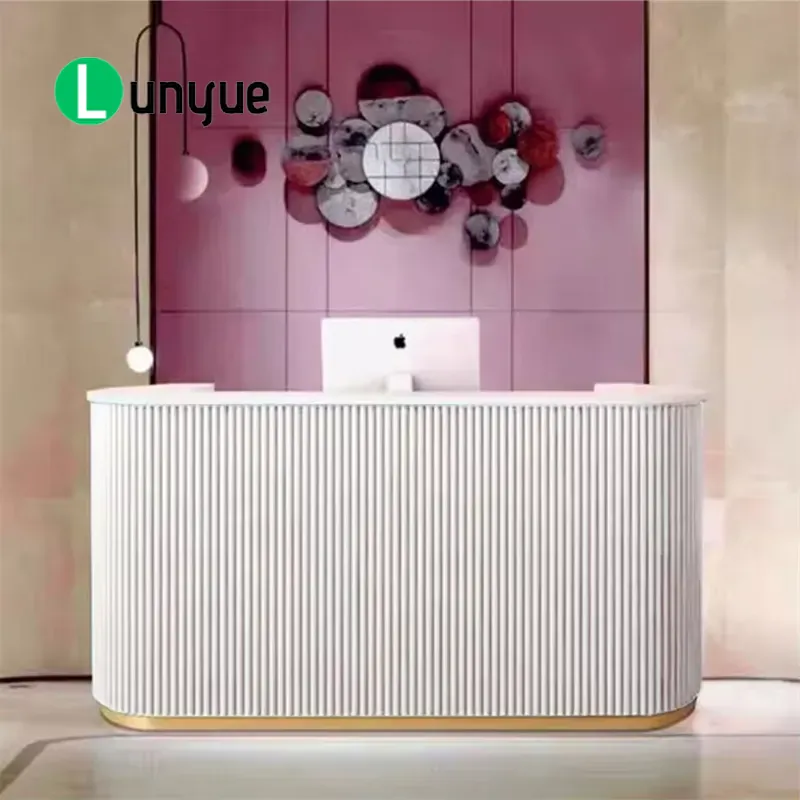 Modern roze en witte balie met - Office Furniture Kl recensie en prijs