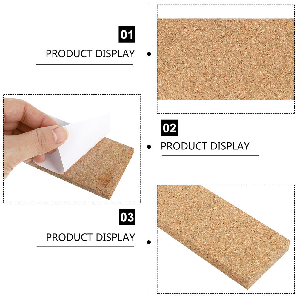 4 stuks kurken wandstickers, r - Bulletin Board Cork recensie en prijs