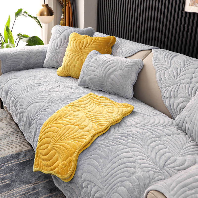 Chenille Sofa Cover Vier Seizo - Office Furniture Dimensions recensie en prijs